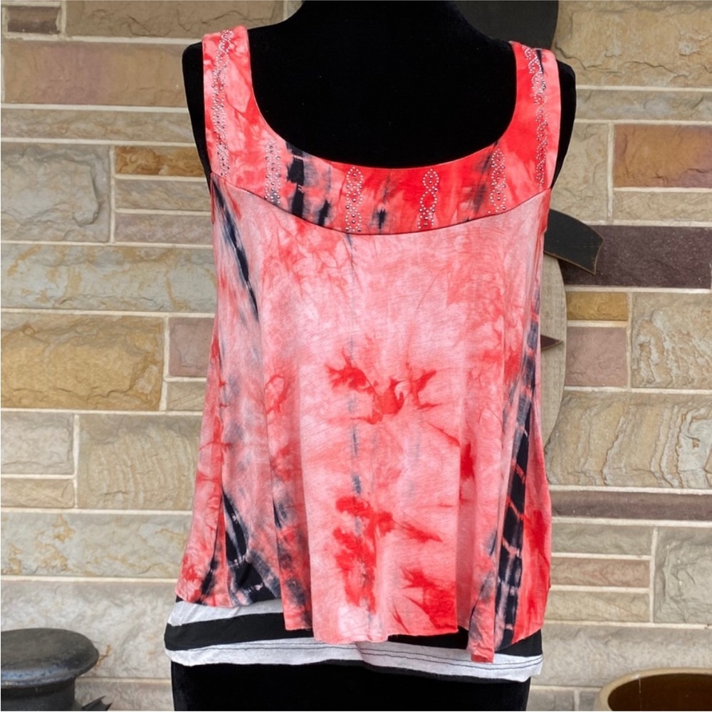 Daytrip Tie Dye Layered Tank Top‎